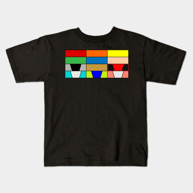 Monorail Colors Kids T-Shirt by Tomorrowland Arcade